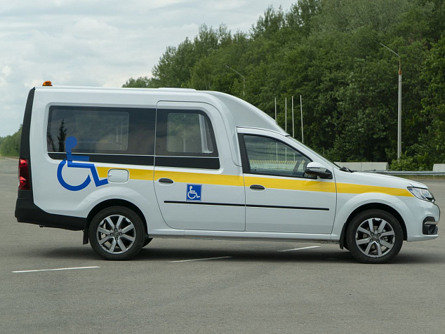 Автомобиль для перевозки инвалидов на базе Lada Largus Куб / Kub - фото Автомобили Lada